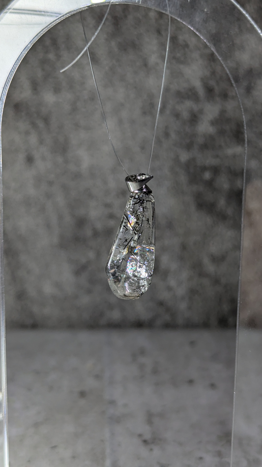 Hair Rutilated Quartz Pendulum Crystal