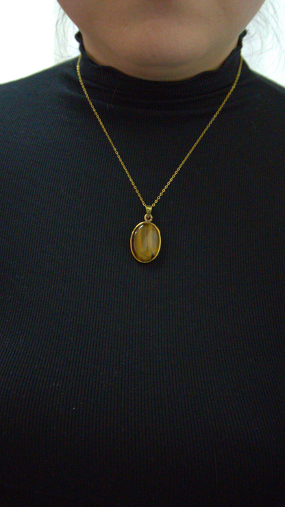 Tiger Eye Pendant Top