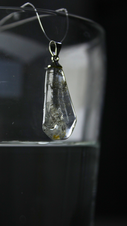 Hair Rutilated Quartz Pendulum Crystal