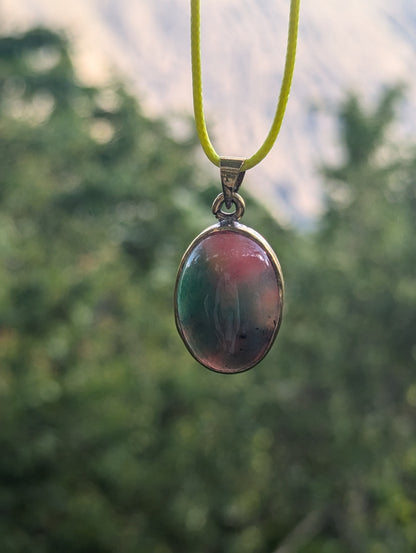 Watermelon Tourmaline Pendant Top