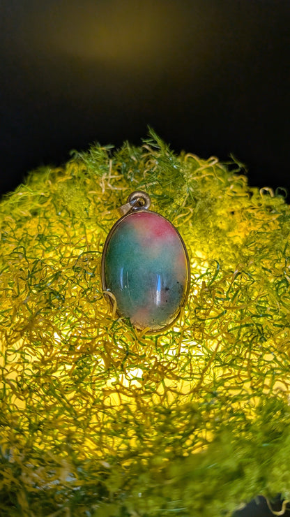 Watermelon Tourmaline Pendant Top