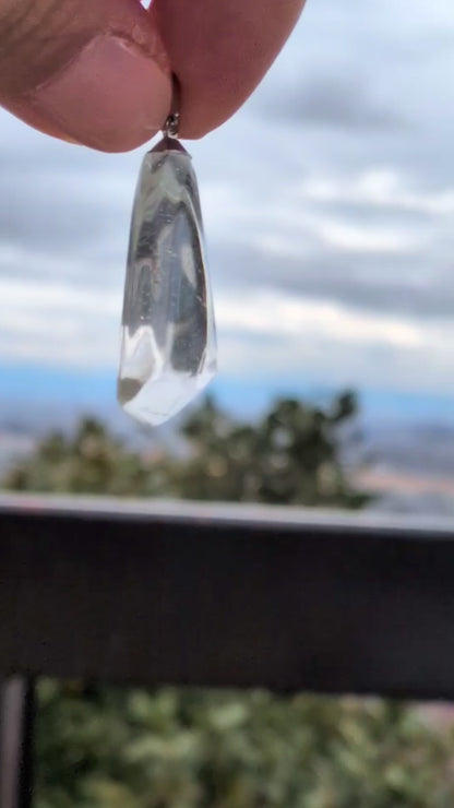 Hair Rutilated Quartz Pendulum Crystal